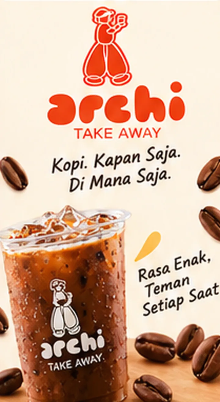 Archi TakeAway — Kopi. Kapan saja. Di mana saja. Rasa enak, teman setiap saat.